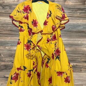 E Shakti yellow dress 12-14